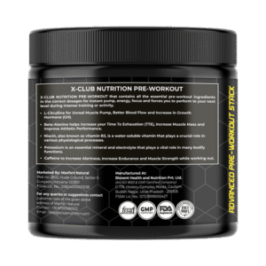 XClub Nutrition Pre-Workout Fruit Punch Flavour | 20 Servings