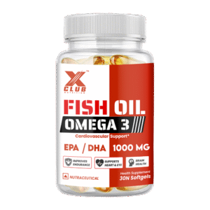 XClub Nutrition Omega 3 Fish Oil Capsules For Women and Men – 30 Softgels