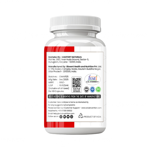 XClub Nutrition Multivitamin Tablets For Women and Men – 60 Tablets - Image 3