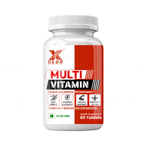 XClub Nutrition Multivitamin Tablets For Women and Men – 60 Tablets